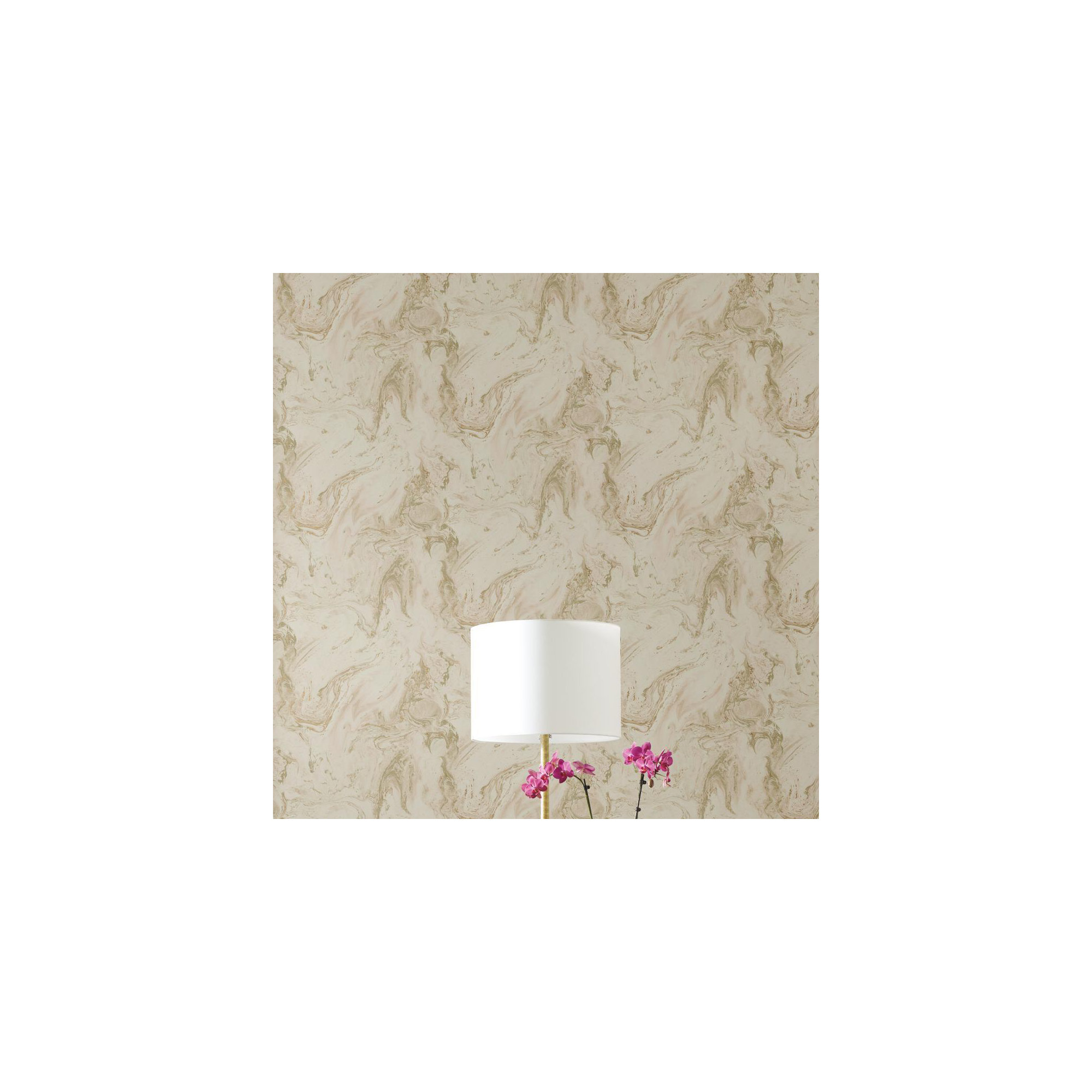 Modern Abstract Wallpaper, Blush/Glint