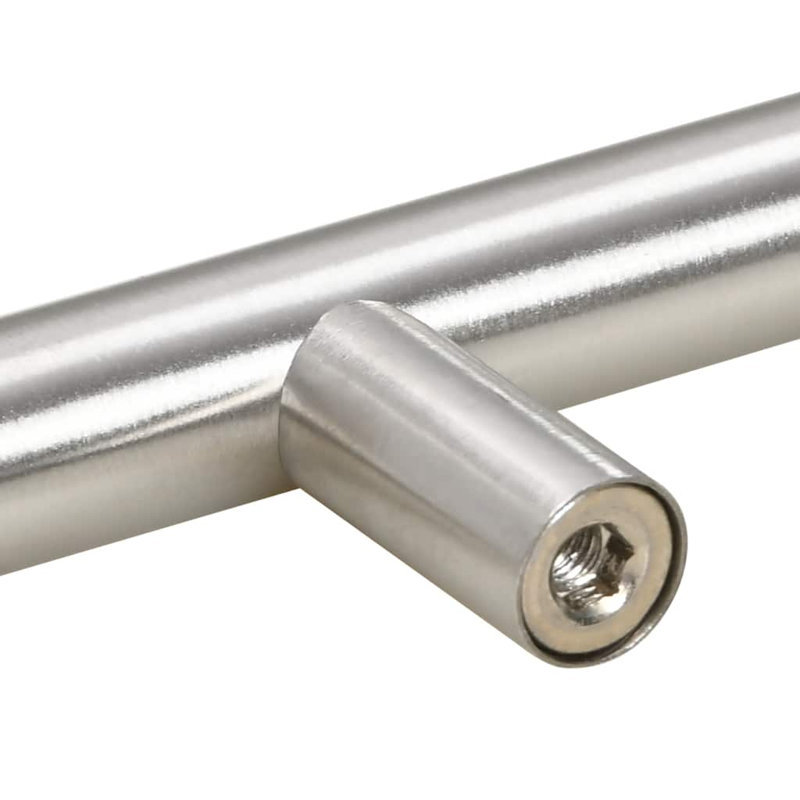 Metro Lane Cabinet Handles 10 Pcs Black 64 Mm Stainless Steel, 96mm, Silver