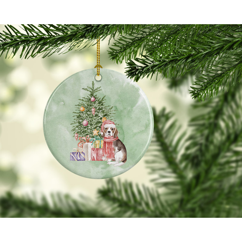 Figurine décorative de Noël chiot Beagle