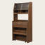 Compact Compact 33,5 "avec huche et table de salle à manger pliable, armoire de rangement multifonctionnelle avec tablette et crochets-1348077671