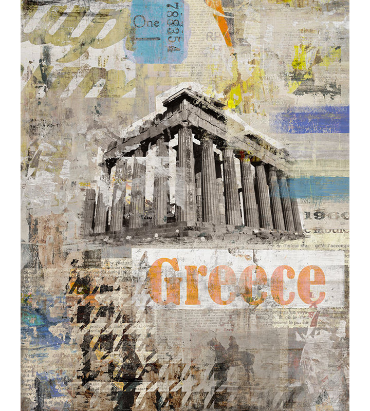 Fabriqué en Grèce par Chelsea Art Studio - impression, H 38 po x l 30 po x P 1,5 po, Extérieur