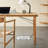 Exquisite light brown useful writing desk 70.86in