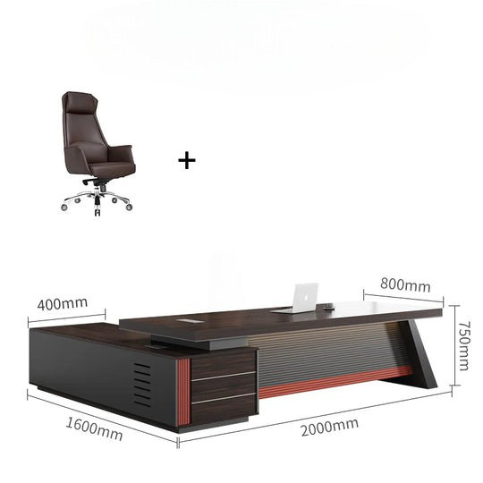 Mychaella L-Shaped Executive Desk, 75cm H x 200cm W x 80cm D