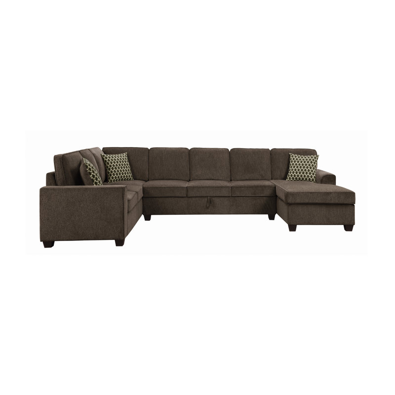 Canapé modulaire en chenille de 137 po de large Blayn