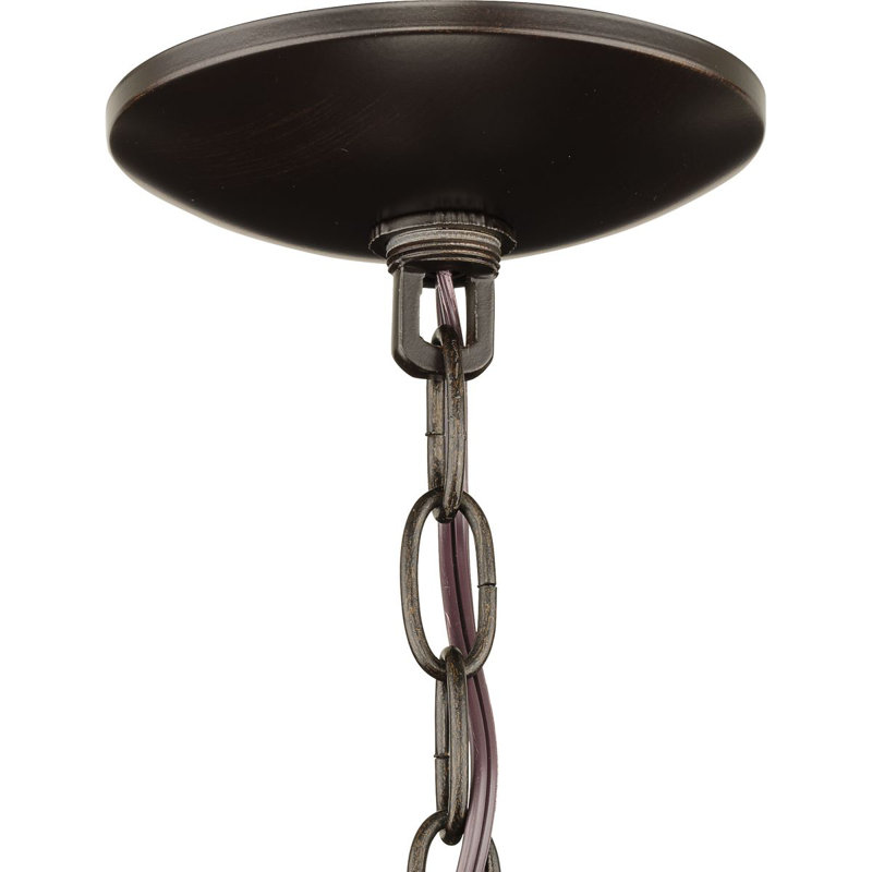 Lustre classique à 5 lumières de style bougie Francesville, Bronze Antique
