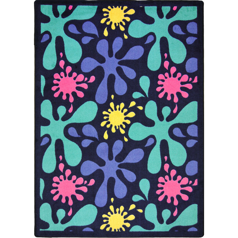 Whimsy Kid Essentials Splat Area Rug, Rectangle 7'8" x 10'9"