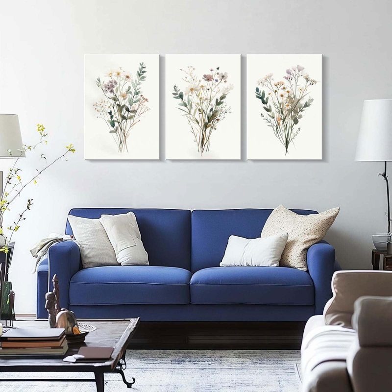 3 Piece Wrapped Canvas Print, 40 cm H x 30 cm W