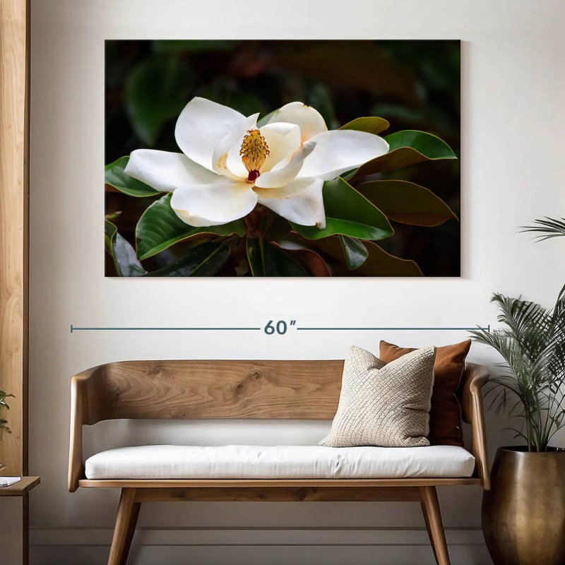 Fleur de magnolia Harnek Southern, H 34 po x l 51 po
