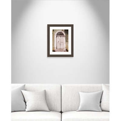 «Aivo Toned Vintage Door», reproduction de photo encadrée