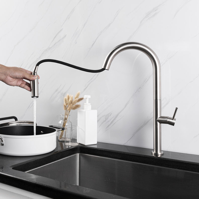 Belfry Kitchen Galewood Pull Out Kitchen Faucet