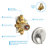 High-Pressure Rainfall Shower System, Tub Faucet Set
