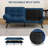 Convertible Futon Sofa Bed: Memory Foam Couch With Adjustable  Armrests & Backrest For Living Room, Office And Apartment - Easy Assembly-182955080