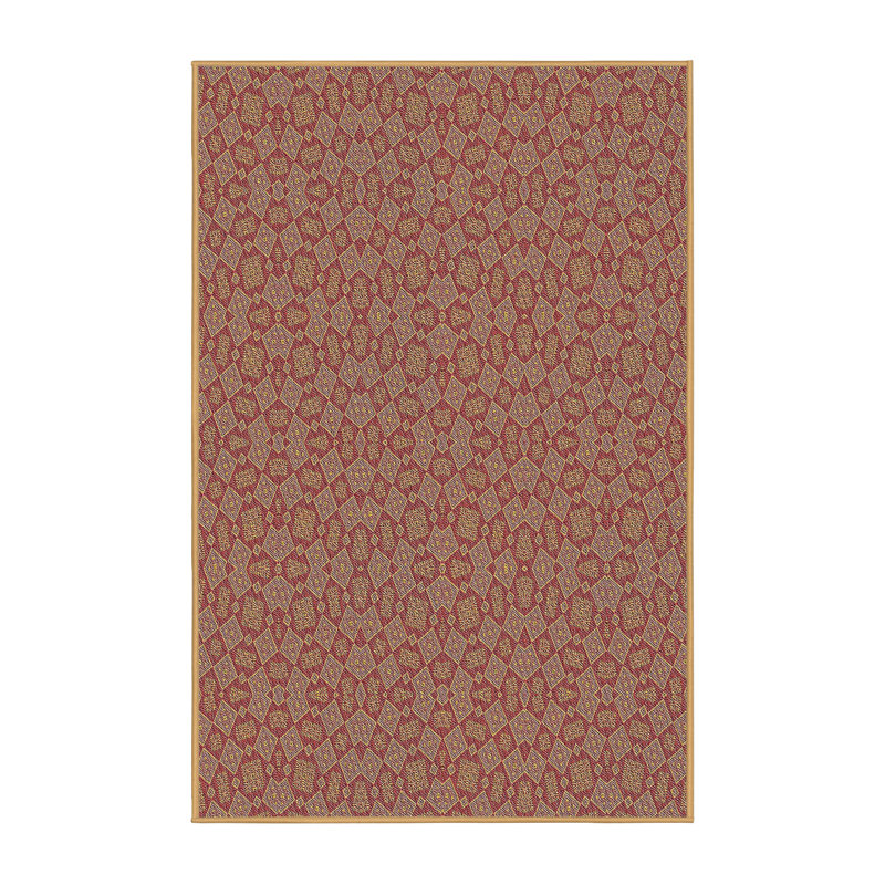 Tapis décoratif à motif géométrique brun rushmere, Rectangle 5 pi x 7 pi