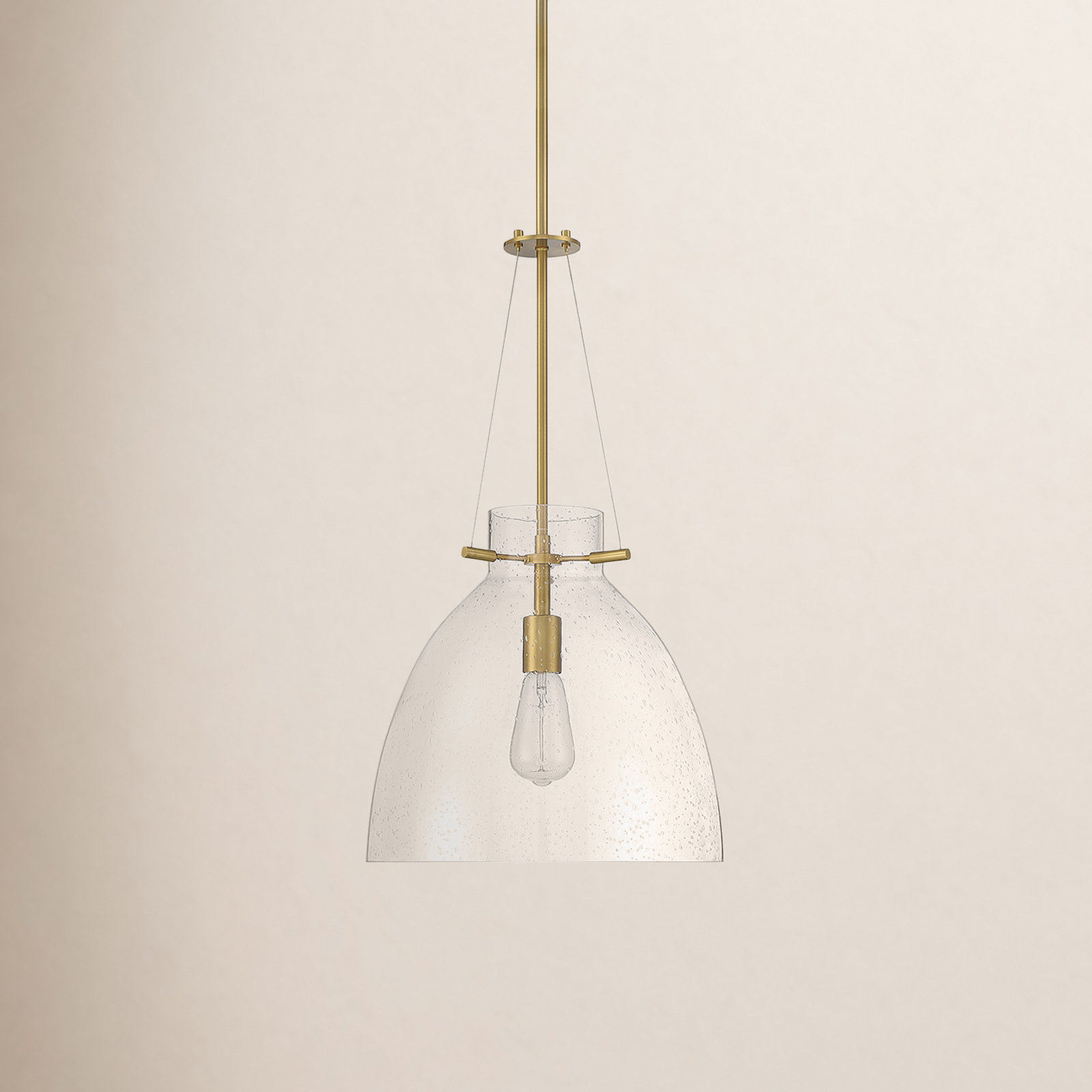 Theda Single Light Pendant, Brown