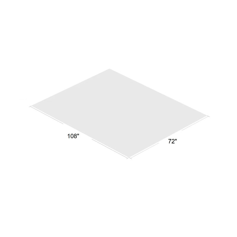 Sous-tapis antidérapant d'intérieur Neillsville (0,07 po), Rectangle de 6 pi x 9 pi
