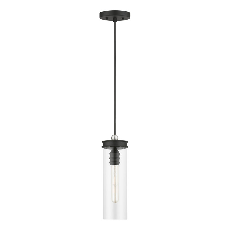 Donshay 1 - Light Pendant, Black/Brushed Nickel