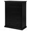 Commode de chambre noire à 6 tiroirs-1704374210