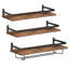Brijesh Wall Mounted Wine Glass Rack Brown
