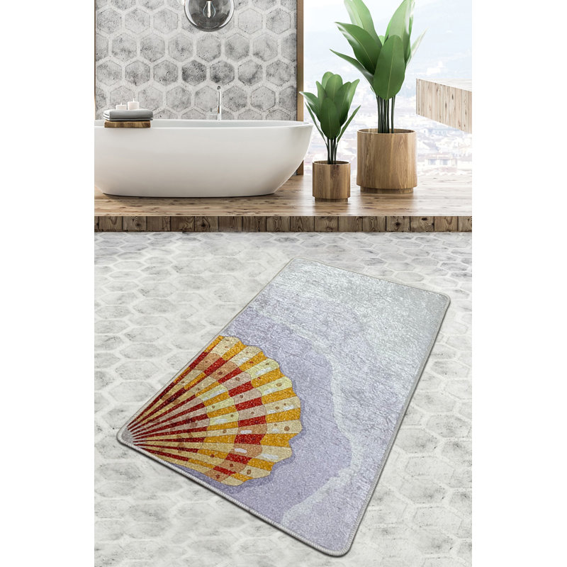 Tapis de bain antibactérien, antidérapant, 2,3 x 4,0 pieds | 100% polyester, hauteur des poils: 0,4 pouce, 20,5 oz / pied carré | Lavable à la machine, facile d'entretien, parfait pour la sécurité et le confort de la salle de bain | Durable et élégant pour la maison