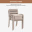 Fauteuil de patio empilable avec coussin Fiskeville-2069686930