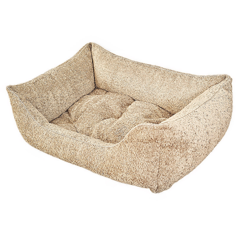 Orthopedic Polyester Pet Bed, Small (70cm W x 50cm D x 25cm H), Taupe