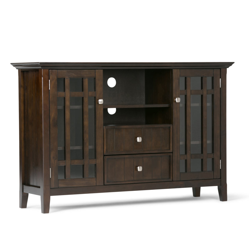 Bedford 53" Dark Tobacco Solid Wood Transitional Media Stand