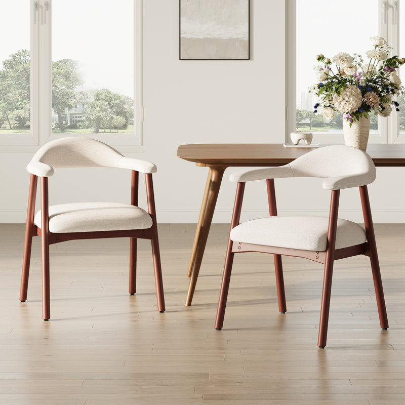 48cm H Upholstered Armchair, Beige