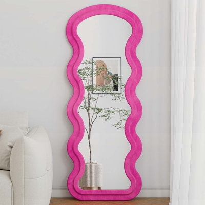 Miroir de plancher pour la chambre à coucher et le salon, suspendu ou appuyé contre le mur