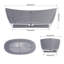 Baignoire profonde autoportante à surface solide de 65 po Fslefay-121303094