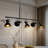 Deitra 5 - Light Kitchen Island Chandelier Linear Pendant lamp for Living Room Clothing Store Mall