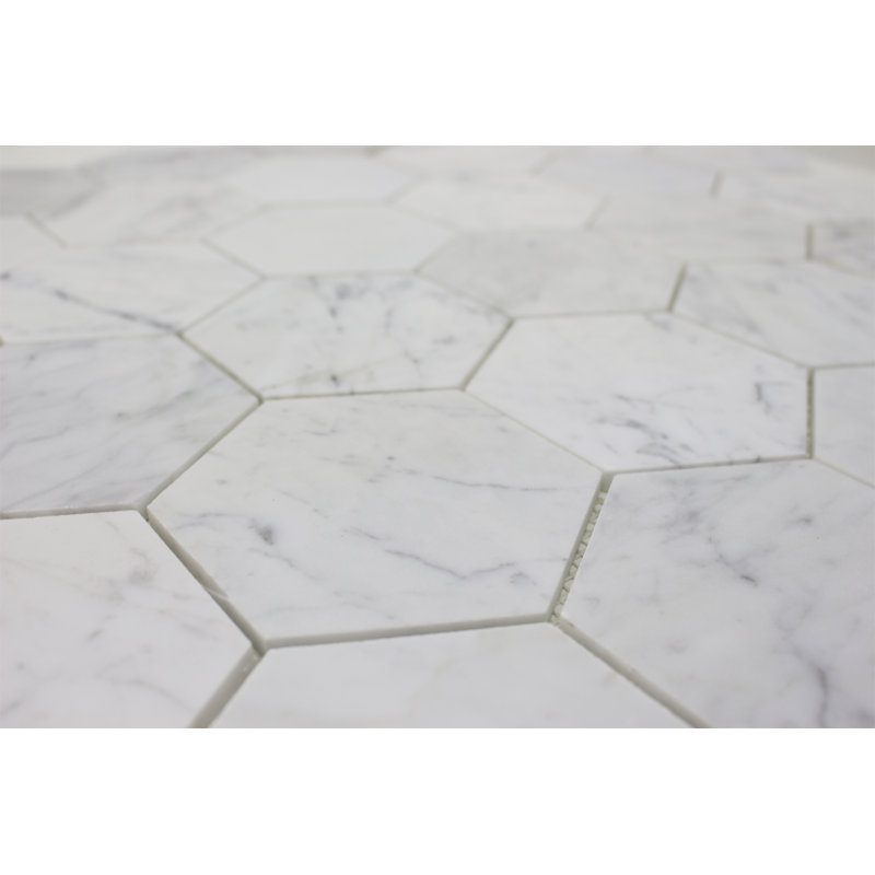 8" CARRARA HONEYCOMB HONED