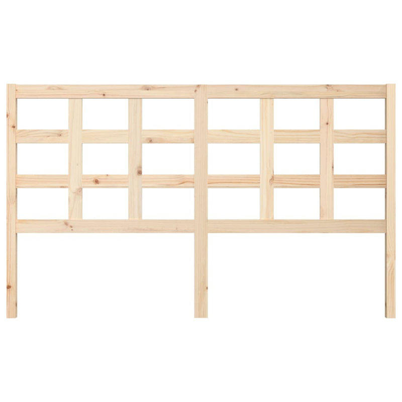 Mendota Solid Wood Slat Headboard, Kingsize (5'), Black