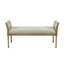 Banc rembourré en mélange de polyester Bashiri