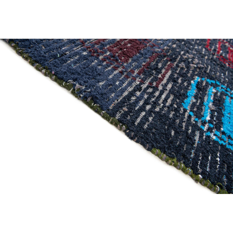 Tapis bleu foncé Ottilie