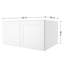 Meuble mural standard HOMEIBRO Cozy Design, en contreplaqué blanc Shaker, prêt à assembler, 33 cm (L) x 24 cm (P) x 15 cm (H).-915285827-915386483