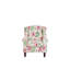 Kristin Upholstered Wingback Chair with Footstool