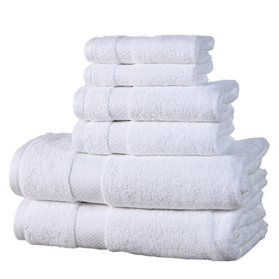 Ensemble de serviettes en coton à 100 % 6 pièces Aden