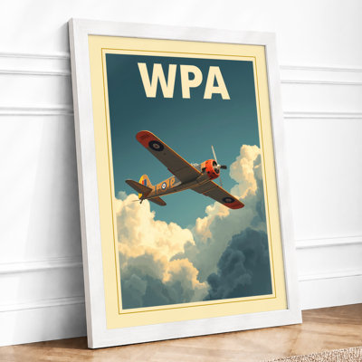 Military Aircraft Ascendant Vintage - Framed Print