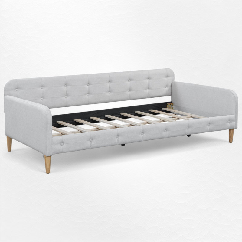 Upholstered Daybed, Twin, Beige