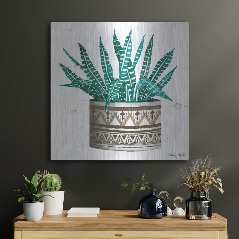 Art mural de luxe «V Mud Vase V» par Cindy Jacobs, art mural, H 24 po x l 24 po