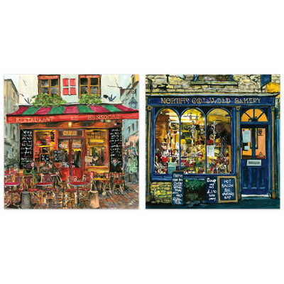 Spot I and IV - Sans cadre, ensemble de reproductions d'art sur verre