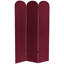 6 Ft. Classic Arch Velvet Room Divider Blue 3 Panel-327438972