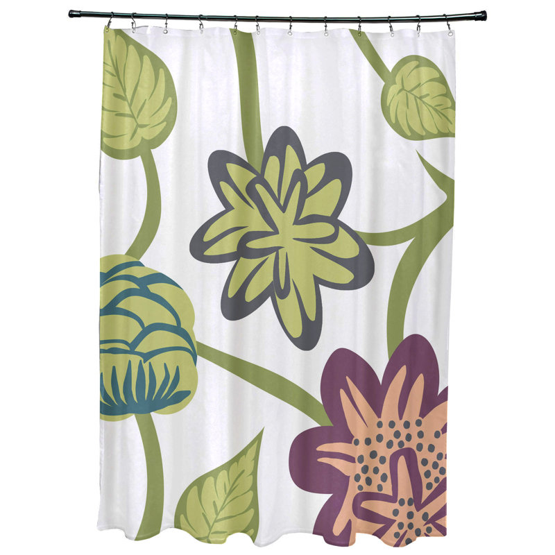 Rideau de douche simple Aspacio, Mauve