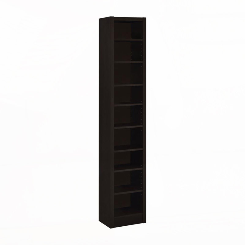 Rectangular 8-shelf Bookcase With 2 Fixed Shelves
