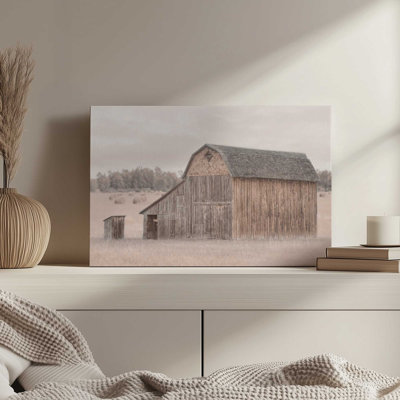 «Mormon Row Barn» par Lori Deiter, reproduction d'art