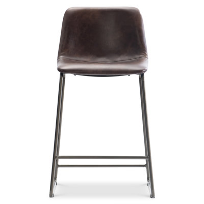 Sharpe Upholstered Stool with Metal Frame