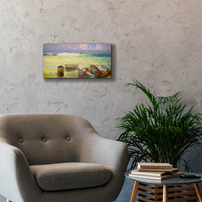 Breakwater Bay 'Rowboats' by Vahe Yeremyan Canvas Wall Art