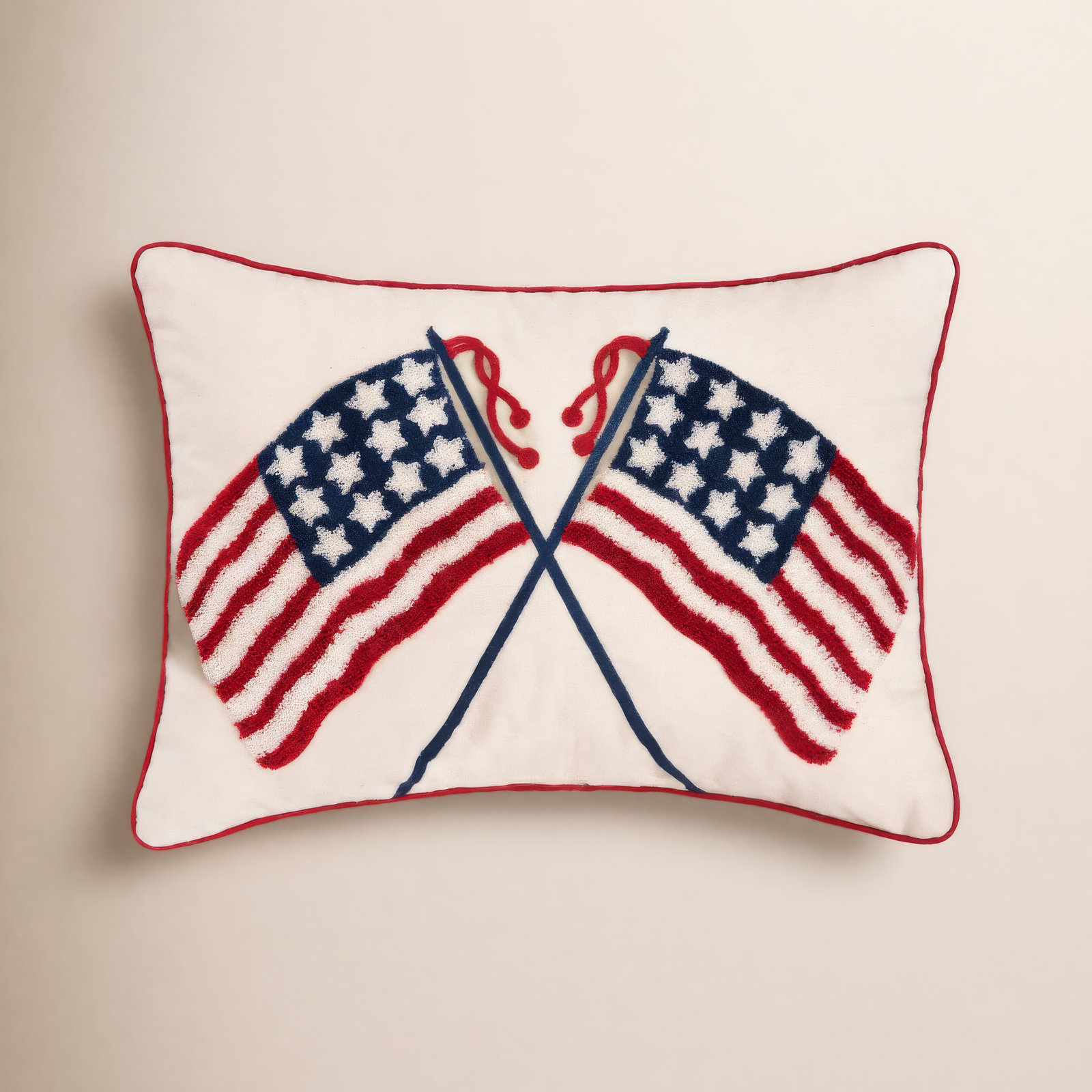 Edyth 14" x 20" Embroidered Pillow Cover & Insert