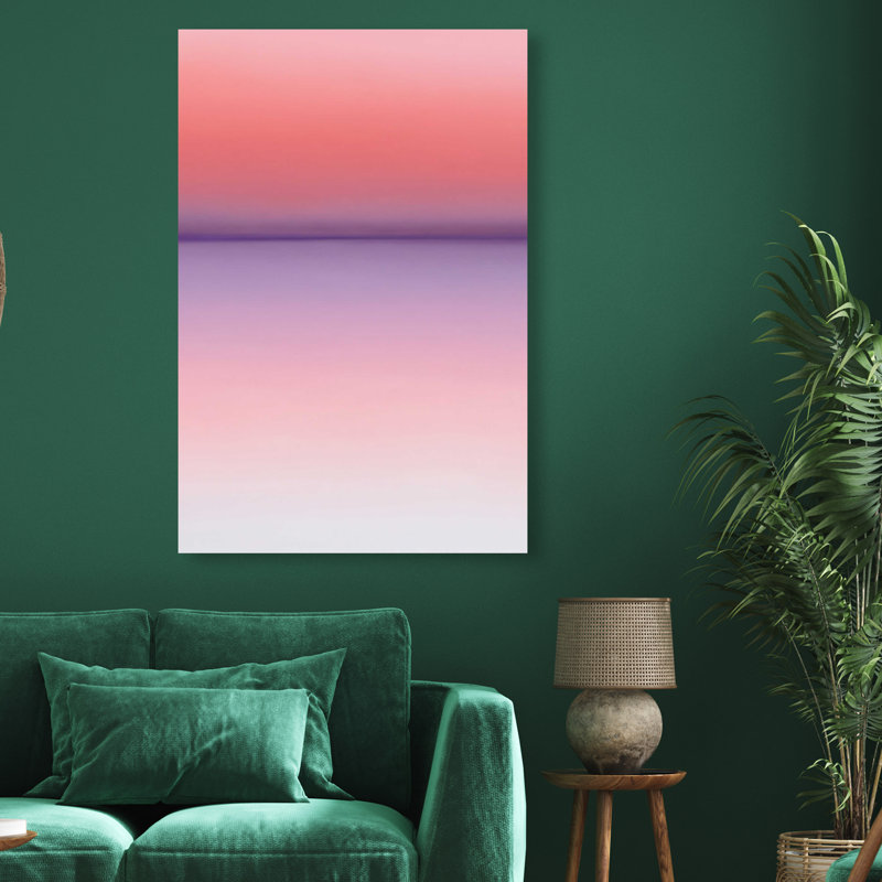 Peach Coastline II Print by Oliver Gal, 15"H x 10"W, Gallery Wrapped
