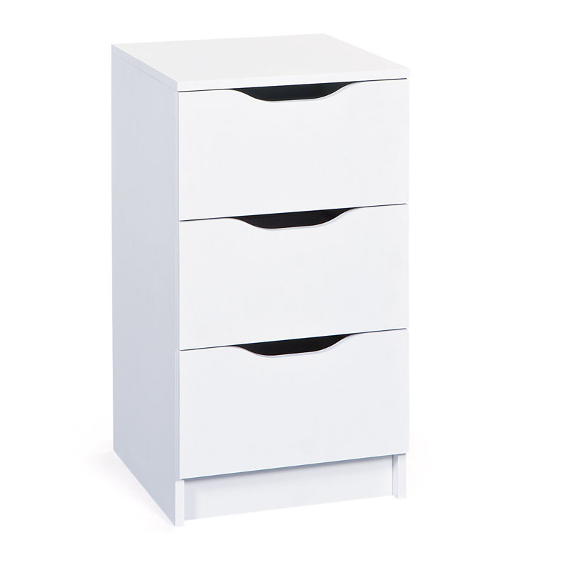 Mailys 3 Drawer Chest, White